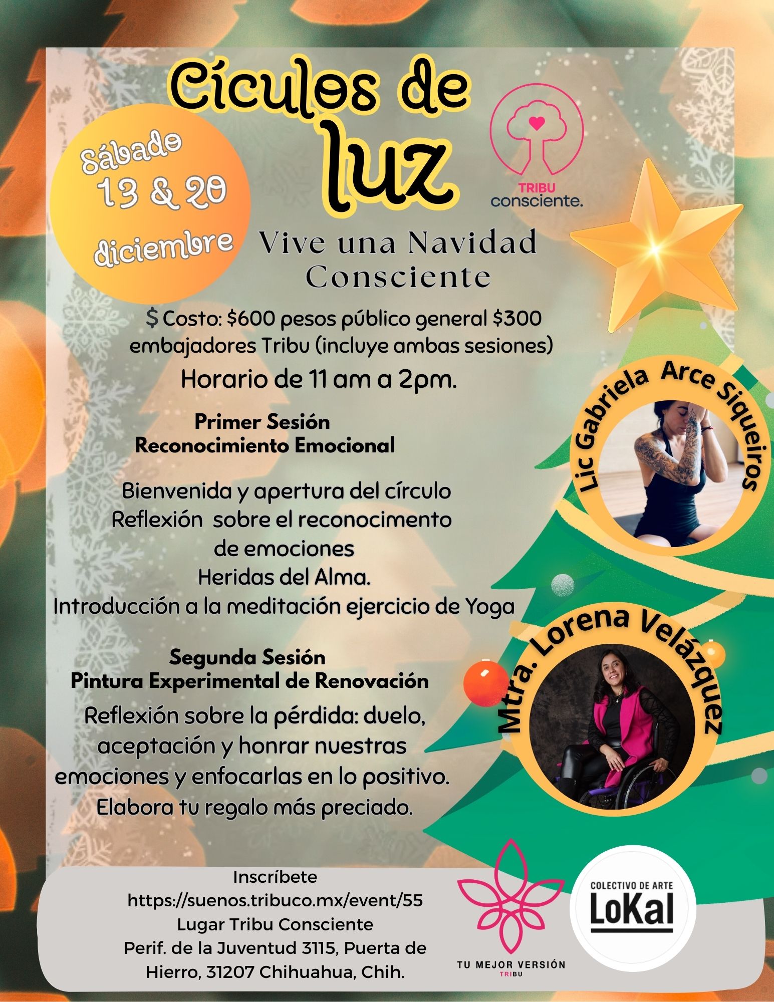 Círculos de Luz.  Taller de Integración y Sanación.